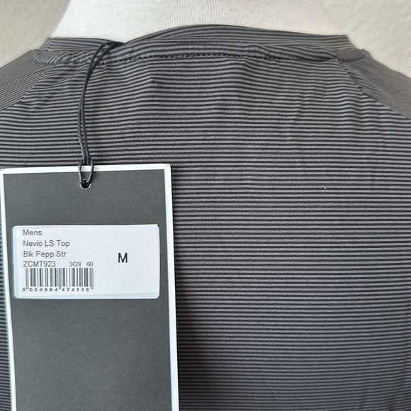 Craghoppers NEVIO Long Sleeve Top - Black Pepper Stripe - Picture 8 of 15